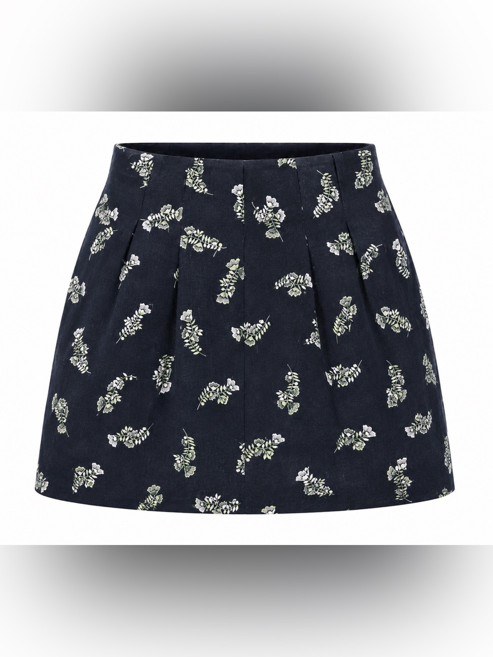 Ann Taylor NWT navy botanical print skirt, size 18